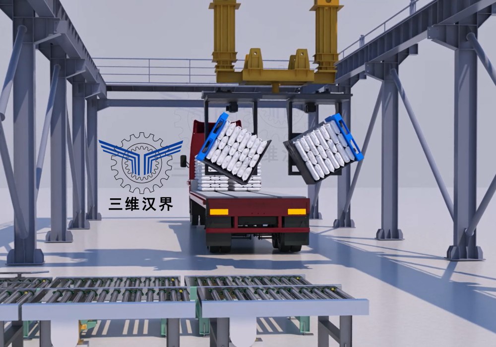 托盤(pán)翻轉(zhuǎn)全自動(dòng)裝車(chē)機(jī)